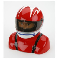 H9 - 35%-40% Painted Pilot Helmet Red/White/B