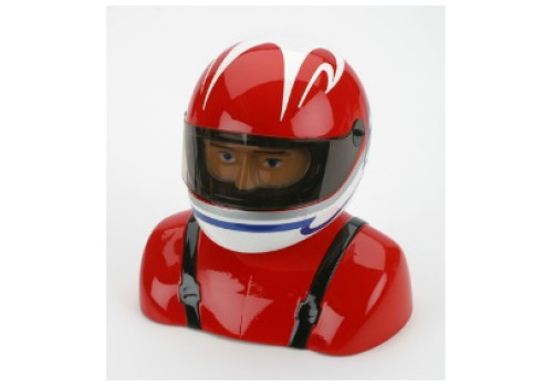 H9 - 35%-40% Painted Pilot Helmet Red/White/B