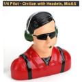 H9 - 1/4 Pilot - Civilian with Headets, Mic&S