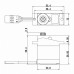Savox SH 0255 MG+ - Micro servo 3,9Kg torque