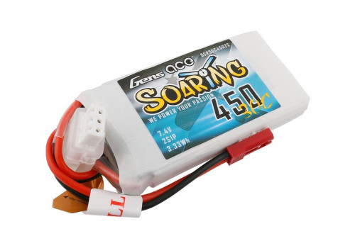 LiPo - 450mah, 2S 7,4V 30c - Gens Ace
