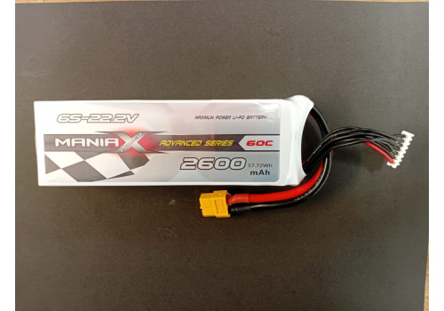 LiPo - 6S 2600mAh 60C Advanced Series, ManiaX