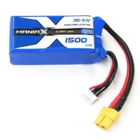 LiPo - 1500mah, 11.1V, 3S, 45C, ManiaX