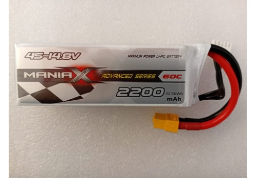 LiPo - 2200mah, 14.8V, 4S, 60C, ManiaX