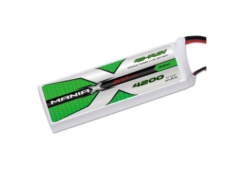 LiPo - 4200mah, 14.8v 4S 35C - Maniax