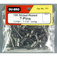 Dubro # 254 - T-Pins 1-1/2" (100)