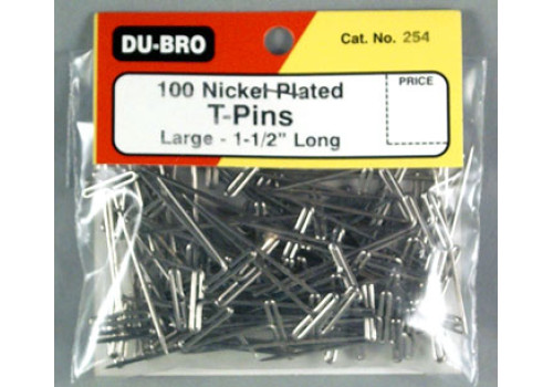 Dubro # 254 - T-Pins 1-1/2" (100)