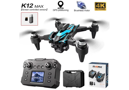 Drone - K12 Max RC Drone 6K HD 3 Cameras Brushless Motor 360° Obstacle Avoidance FPV