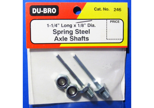 Dubro # 246 -Axle Shaft 1/8x1-1/4" (2)