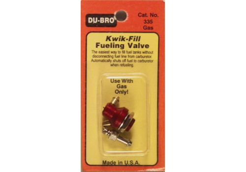 Dubro # 335 - Kwik-Fill Fueling Valve Gas