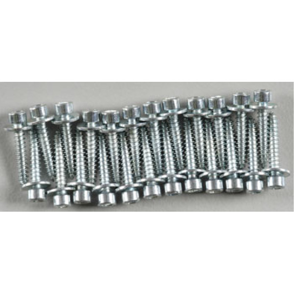 Dubro 893 2x12mm Socket Head Servo Mounting Screws (24)