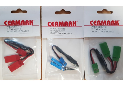 Extension leads 10cm Y lead - Cermark - Flat cable