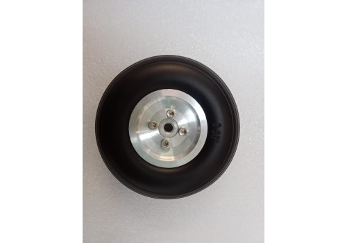 Wheels - Alloy 3.50 inch / 89mm Rubber wheels