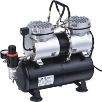 Tools - Airbrush hobby compressor with air tank, AS-196