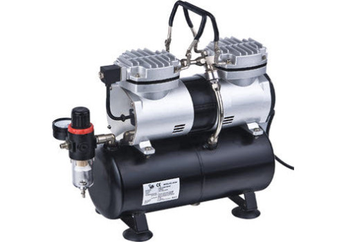 Tools - Airbrush hobby compressor with air tank, AS-196 Tools - Airbrush hobby compressor with air tank, AS-196