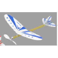 Toys - Balsa Hawk Rubber Powered Glider