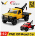 Toys - 1/12 Scale RC Crawler, MN82T LC79 RTR RC Tow Truck, 4x4 Off Road RC Car - YELLOW