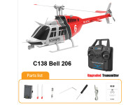 Heli - RC Era c138 bell 206 red w/gyro