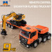 Toys - HUINA RC 9CH 1:24 Remote Control lowbed Truck with excavator 1319