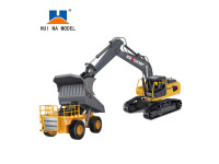 Toys - Huina / Kaliwo Dump Truck With Excavator 13556, 1:24 scale