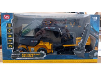 Toys - Dump Truck With Excavator 13556, 1:24 scale