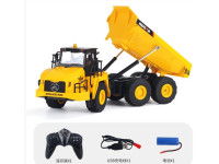 Toys - Huina 1553 1/18 Remote Control Dumper Truck, 9 Ch & LED Lights